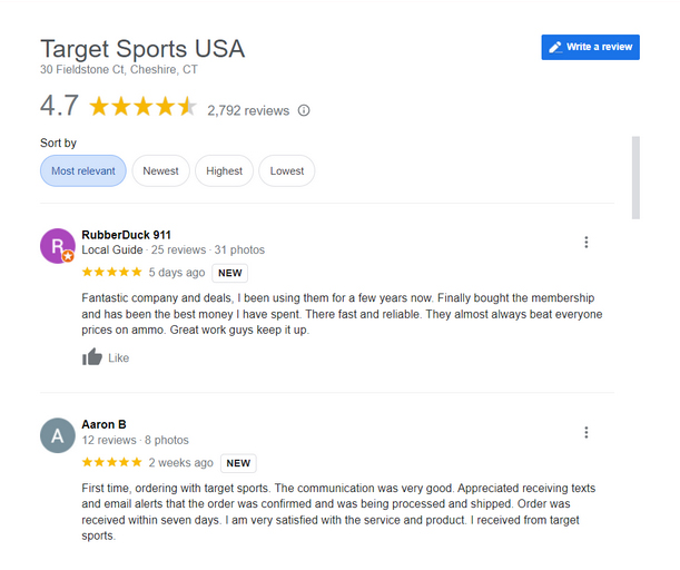 Target Sports USA Reviews