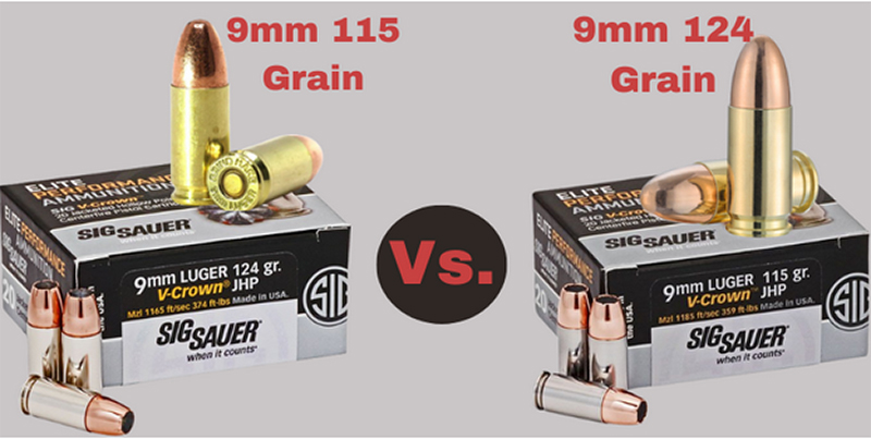 115 Grain Vs. 124 Grain 9mm Ammo: Know The Difference?