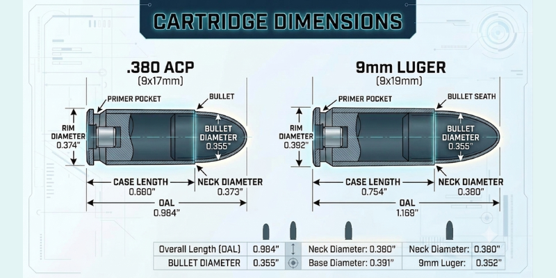 .380 Vs. 9mm: Bullet Weight & Size .380 Vs. 9mm: Bullet Weight & Size