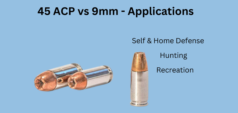 9mm vs 45 ACP Applications