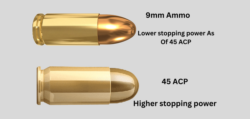 9mm Vs 45 ACP - Stopping Power & Range