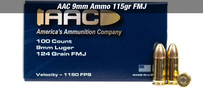 AAC 9mm Ammo 115gr FMJ