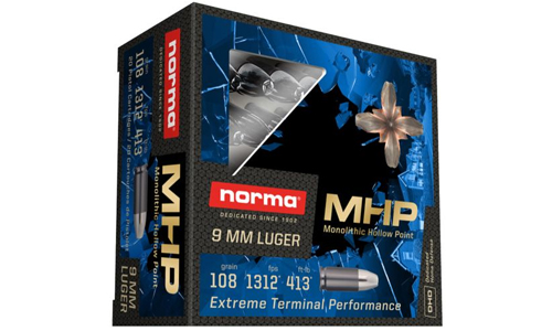 NORMA 9MM AMMO 108 GRAIN MHP 20RDS
