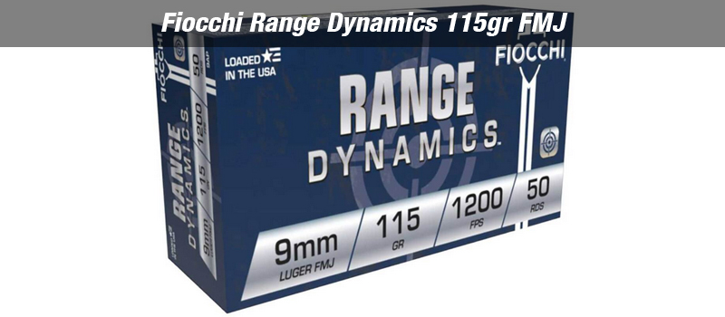 Fiocchi Range Dynamics 115gr FMJ