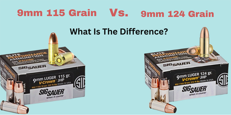 Difference Between 9mm 115 Grain Vs 124 Grain?