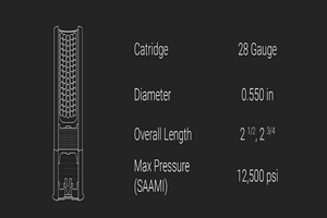 Specifications 28 Gauge Ammo