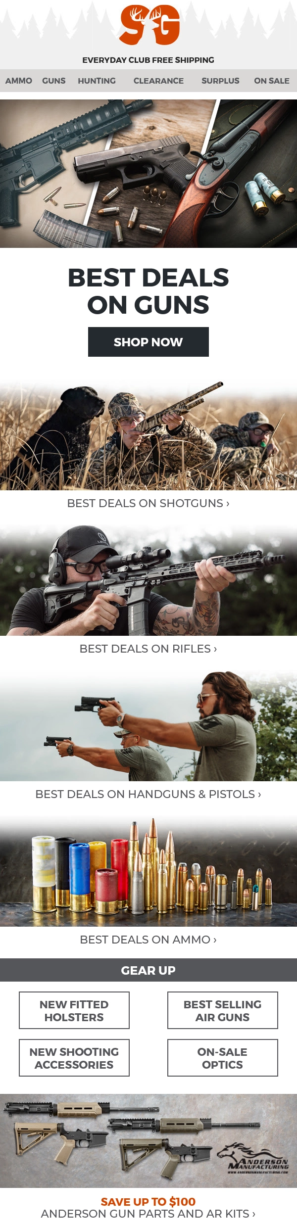Best Deals on Guns, Ammo & Shooting Accessories