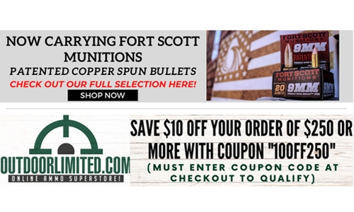 $10 Off Ammo and Accessories with $250 purchase!