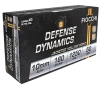 Fiocchi Defense Dynamics 10mm Auto 180 Grain JHP Brass - Pistol Ammo  -  50RD Box - 10APHP