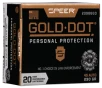 Speer Gold Dot  45 ACP 230 Grain Gold Dot Hollow Point  -  Pistol Ammo  -  20RD Box - 23966GD