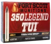 Fort Scott Munitions  350 Legend 125 Grain Tumble Upon Impact Brass Rifle  - 20 Round