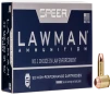 Speer Lawman Training  40 S W 180 Grain Total Metal Jacket  -  Pistol Ammo  -  50RD Box - 53652
