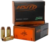 HSM -  10mm Auto 180 Grain - JHP - Brass Cased - Pistol Ammo  -  20RD Box