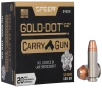 Speer Gold Dot Carry Gun  40 S W 165 Grain Gold Dot Hollow Point  -  Pistol Ammo  -  20RD Box - 24259