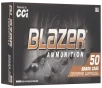 CCI  -  Blazer 10mm Auto 180 Grain - JHP - Brass - Pistol Ammo  -  50RD Box - 5251