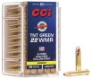 CCI  -  TNT Green  22 Winchester Magnum Rimfire 30 Grain Hollow Point Brass Cased Rimfire Rifle Ammo - 50RD Box