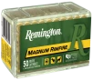 Remington Magnum Rimfire  22 Winchester Magnum Rimfire 40 Grain - JHP - Brass Cased - Rimfire Ammo - 50RD Box - 21170