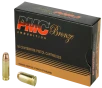 PMC  40 S W 165 Grain - FMJ - Brass Casing  -  Pistol Ammo  -  50RD Box - 40D