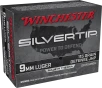 Winchester Super-X  9MM  115 Grain Silvertip - JHP  -  - Pistol Ammo  -  20RD Box - W9MMST