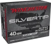 Winchester Super-X   40 S W 155 Grain Silvertip - JHP  -  - Pistol Ammo  -  20RD Box - W40SWST