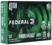Federal American Eagle  Training Lead Free  40 S W 120 Grain Lead-Free Ball Brass Cased  -  Pistol Ammo  -  50RD Box - AE40LF1