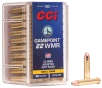 CCI  -  Gamepoint  22 Winchester Magnum Rimfire 40 Grain Jacketed Soft Point - Rimfire Ammo - 50RD Box - 22