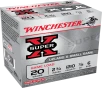 Winchester Super-X Shotshell 20 Gauge 7 8 Oz 2 75in - Shotgun Ammo - 25RD Box - XU206
