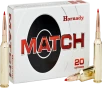 Hornady Match  300 Winchester Magnum 195 Grain Extremely Low Drag Match Brass Cased - Rifle Ammo - 20RD Box - 82180