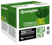 Remington UMC -  223 Remington - 55 Grain  -  FMJ  -  Brass -  Rifle Ammo - 200 Rounds - 23683