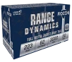 Fiocchi Range Dynamics  223 Remington 62 Grain FMJBT - Rifle Ammo - 50RD Box