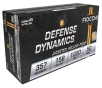 Fiocchi Defense Dynamics  357 Magnum 158 Grain JHP Brass Cased - Pistol Ammo  -  50RD Box -  357B