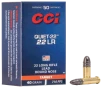 CCI  -  Quiet-22  22 Long Rifle 40 Grain LRN - Rimfire Ammo - 50RD Box - 960