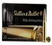 Sellier   Bellot 308 Winchester 180 Grain Soft Point Cut-Through Edge - Rifle Ammo - 20RD Box - SB308F