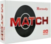 Hornady Match  308 Winchester 168 Grain Boat-Tail Hollow Point Match Brass Cased - Rifle Ammo - 20RD Box - 8097