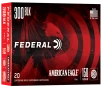 Federal American Eagle Rifle  300 Blackout 150 Grain - FMJ - Boat Tail Brass Cased - Rifle Ammo - 20RD Box - AE300BLK1