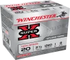 Winchester Super-X Shotshell 20 Gauge 1 Oz 2 75in - Shotgun Ammo - 25RD Box - X208