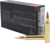 Hornady BLACK  223 Remington 75 Grain Boat-Tail Hollow Point Match Brass Cased - Rifle Ammo - 20RD Box - 80267