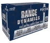 Fiocchi Range Dynamics  223 Remington 55 Grain FMJBT Rifle Ammo - 50RD Box - 223A