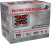 Winchester Super-X Shotshell 16 Gauge 15 16 Oz 2 75 - Shotgun Ammo - 25 Round - WE16GT6