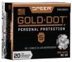 Speer Gold Dot  380 ACP 90 Grain Hollow Point  -  Pistol Ammo  -  20RD Box - 23606GD