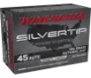 Winchester Silvertip 45 ACP Subsonic 185 Grain JHP  Case 