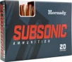 Hornady 81198 Subsonic Rifle 350Legend 250gr Sub X 20   