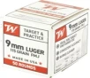 Winchester Ammo W9MM50 9mm Luger 115 gr Full Metal   