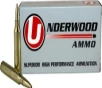 UNDERWOOD AMMO  22-250 REM 38GR  CONTROLLED CHAOS 20-PACK