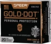 Speer 23617GD Gold Dot Personal Protection 9mmLuger P   
