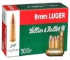 Sellier   Bellot SB9C Handgun 9mm Luger 115 gr Jacket   