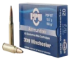 PPU PP3082 Standard Rifle 308 Win 165 gr Pointed Soft   