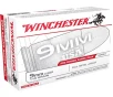 Winchester 9mm 115-Grain FMJ Centerfire Pistol Ammunition - 200 Rounds