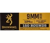 Browning FMJ 9mm 124-Grain Centerfire Ammunition - 150 Rounds