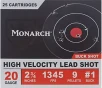 Monarch High Velocity 20 Gauge Buck Shotshells - 25 Rounds